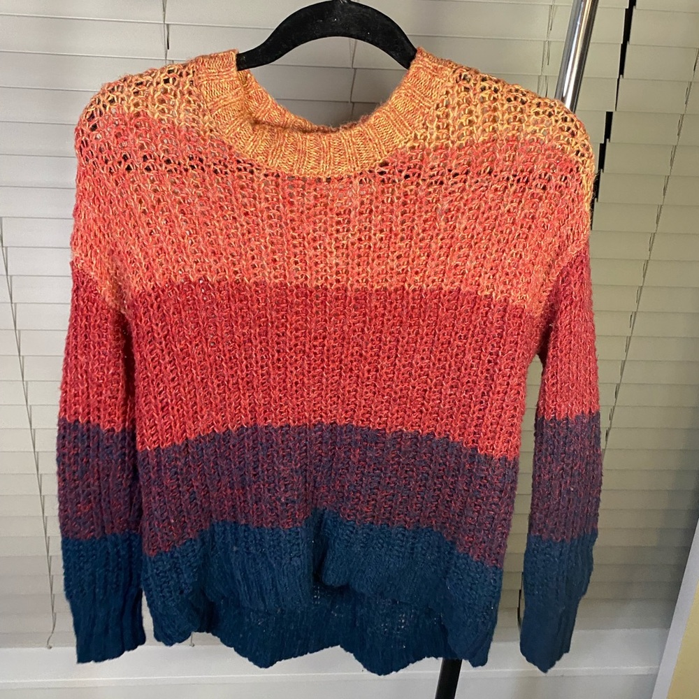 Rainbow knitted sweater